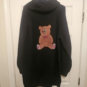 Lazy oaf bear sweater dress